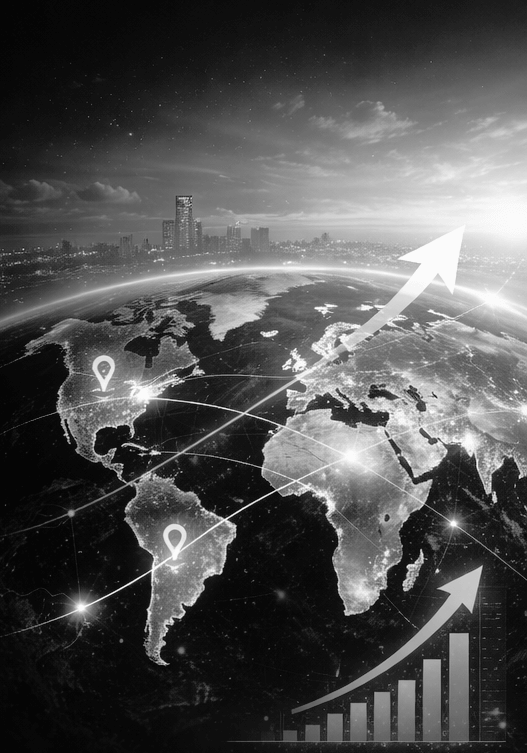 View from above the earth